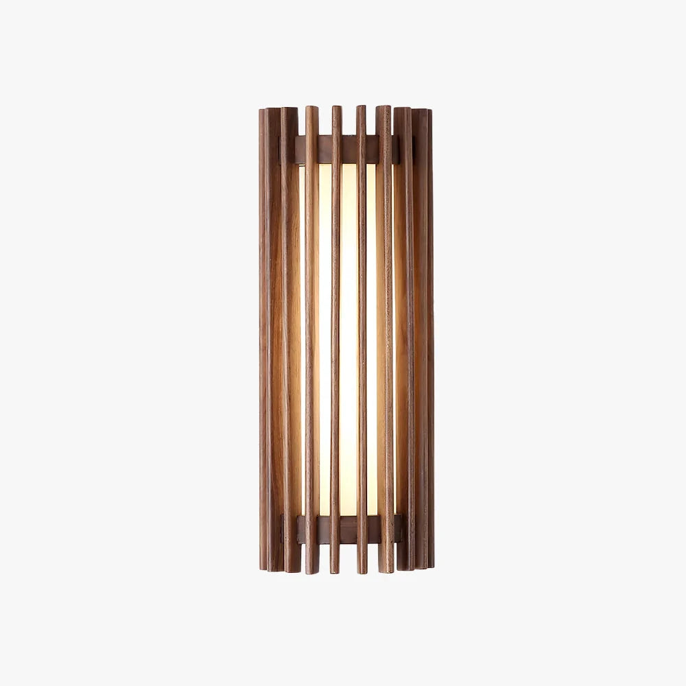 Wall Lamp | Walnut Wood & Acrylic Shade | Warm Ambient Lighting