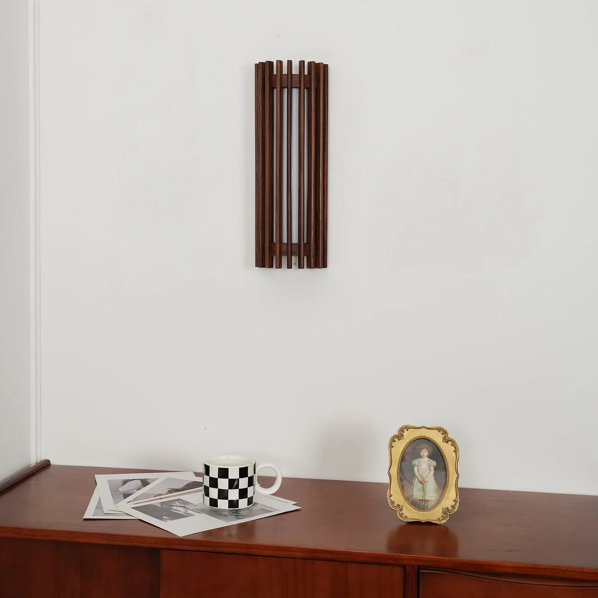 Wall Lamp | Walnut Wood & Acrylic Shade | Warm Ambient Lighting