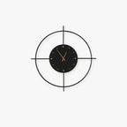 Wall Lamp | Warm LED & Built-In Clock | Metal & Acrylic