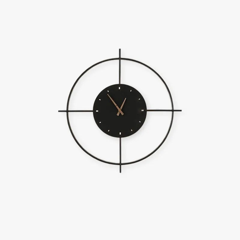 Wall Lamp | Warm LED & Built-In Clock | Metal & Acrylic