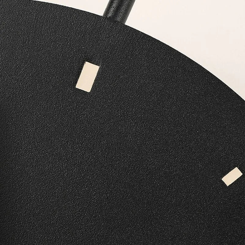 Wall Lamp | Warm LED & Built-In Clock | Metal & Acrylic