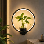 Wall Lamp | Warm White LED & Glass Vase