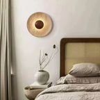 Wall Lamp with Travertine Disc