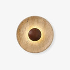 Wall Lamp with Travertine Disc