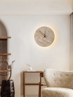 Wall Lamp | Yellow Travertine & Integrated LED | 30 cm
