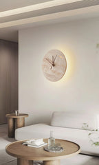Wall Lamp | Yellow Travertine & Integrated LED | 30 cm