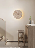 Wall Lamp | Yellow Travertine & Integrated LED | 30 cm