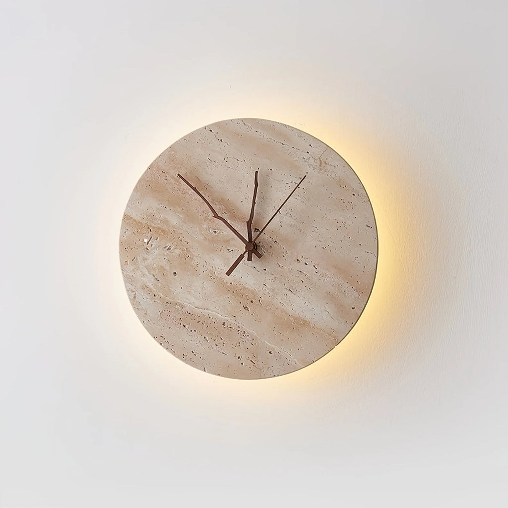 Wall Lamp | Yellow Travertine & Integrated LED | 30 cm