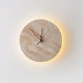 Wall Lamp | Yellow Travertine & Integrated LED | 30 cm
