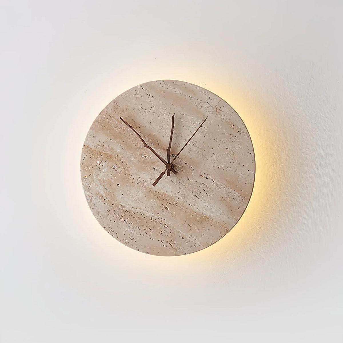 Wall Lamp | Yellow Travertine & Integrated LED | 30 cm