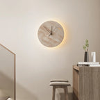 Wall Lamp | Yellow Travertine & Integrated LED | 30 cm