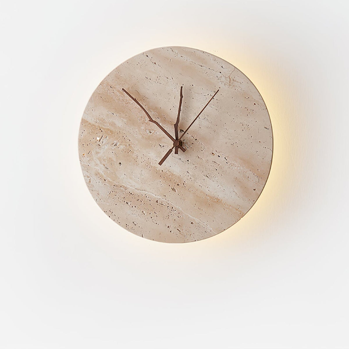 Wall Lamp | Yellow Travertine & Integrated LED | 30 cm