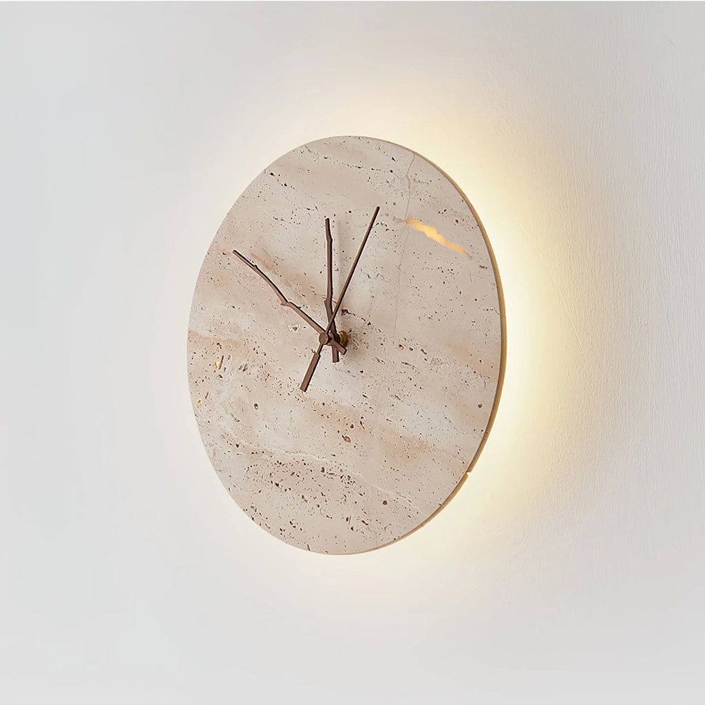 Wall Lamp | Yellow Travertine & Integrated LED | 30 cm