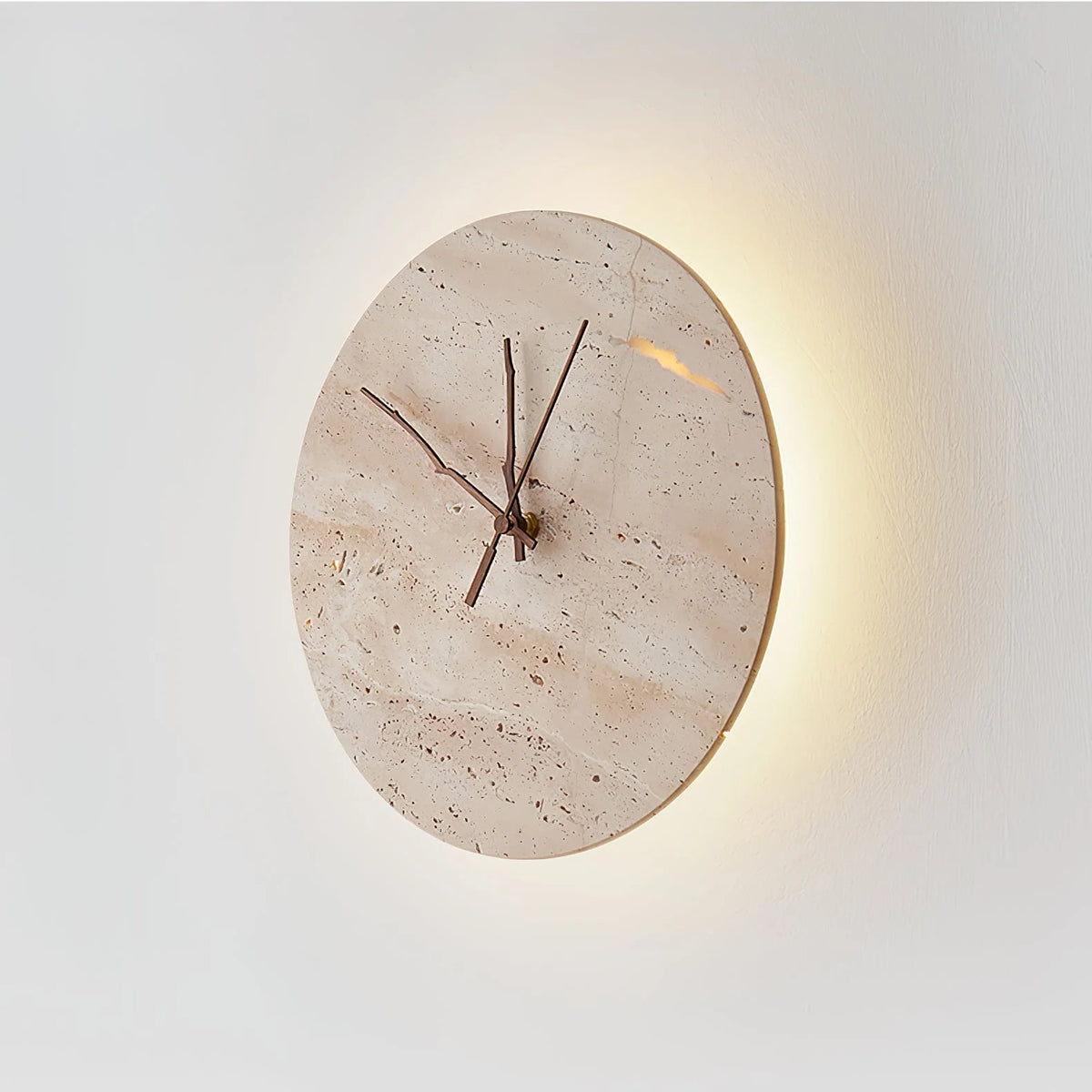 Wall Lamp | Yellow Travertine & Integrated LED | 30 cm