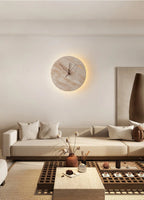 Wall Lamp | Yellow Travertine & Integrated LED | 30 cm