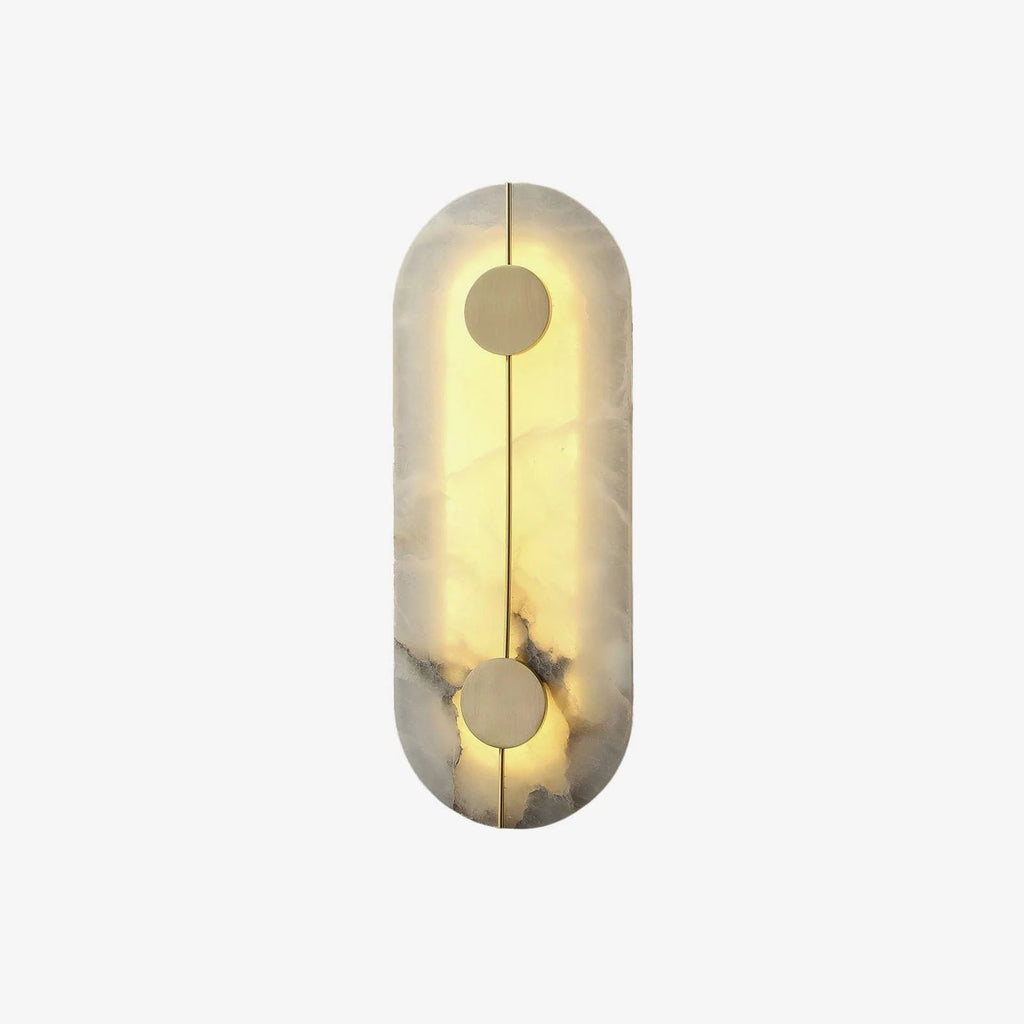 Wall Light | Alabaster & Brass | Integrated LED