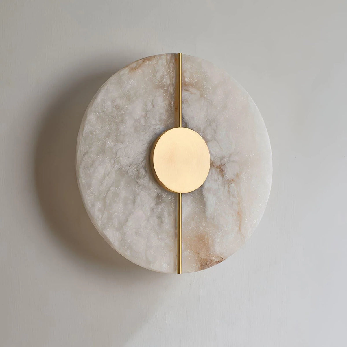 Wall Light | Alabaster & Brass | Integrated LED