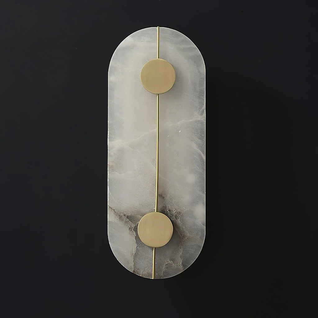 Wall Light | Alabaster & Brass | Integrated LED