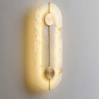 Wall Light | Alabaster & Brass | Integrated LED