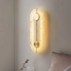 Wall Light | Alabaster & Brass | Integrated LED