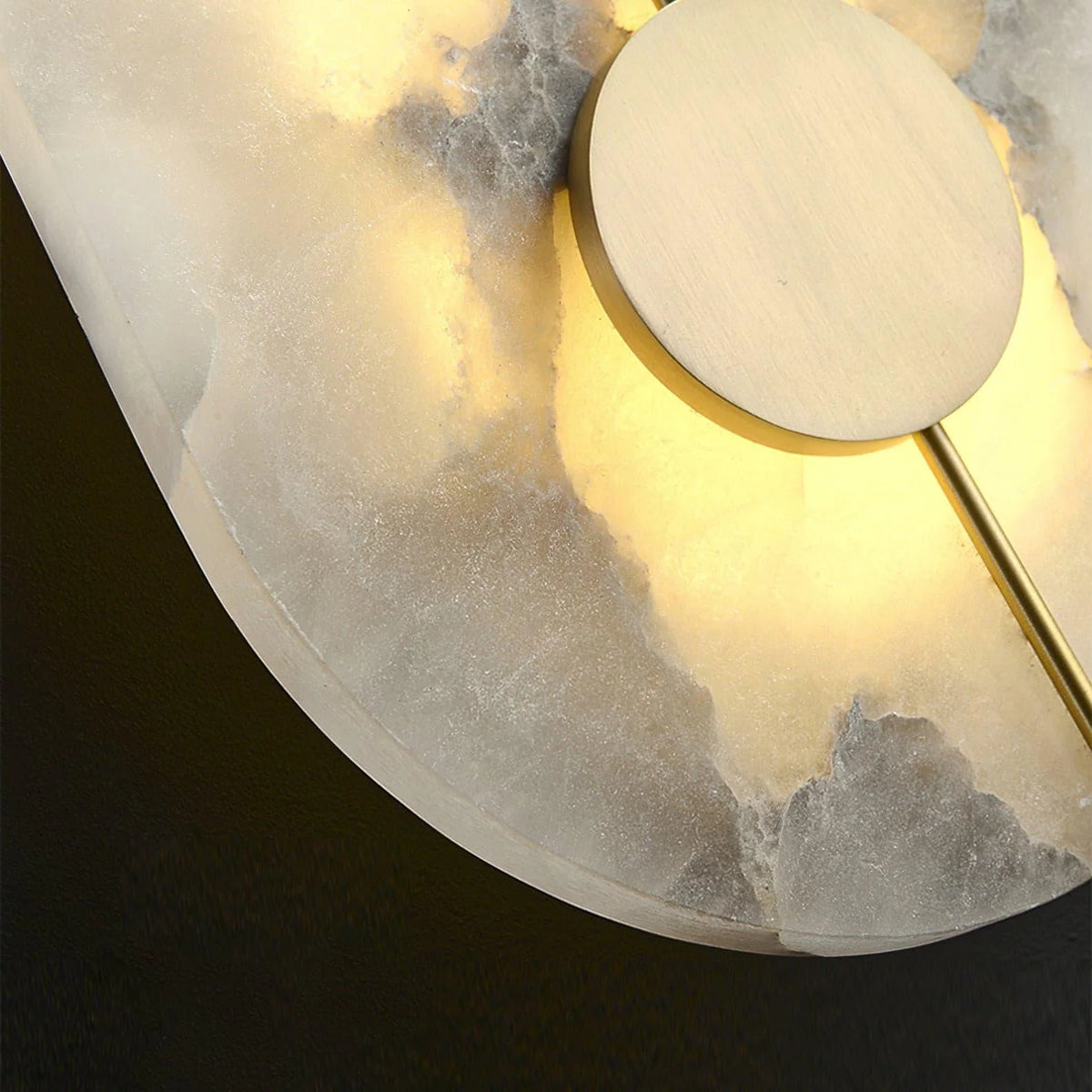 Wall Light | Alabaster & Brass | Integrated LED