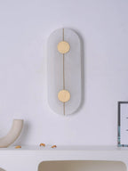Wall Light | Alabaster & Brass | Integrated LED