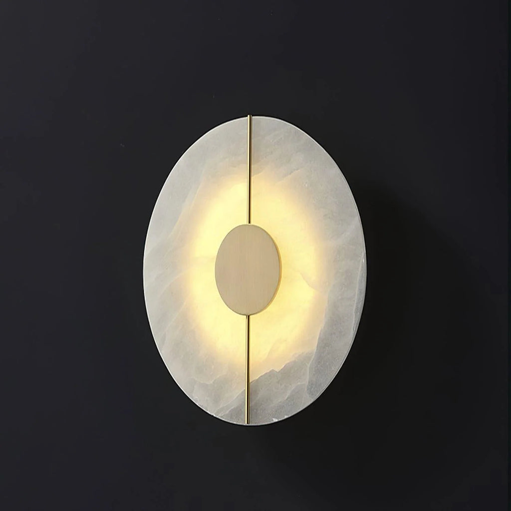 Wall Light | Alabaster & Brass | Integrated LED
