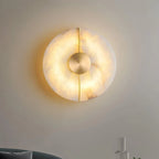 Wall Light | Alabaster & Brass | Integrated LED