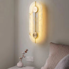 Wall Light | Alabaster & Brass | Integrated LED