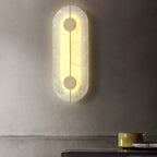 Wall Light | Alabaster & Brass | Integrated LED