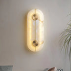 Wall Light | Alabaster & Brass | Integrated LED