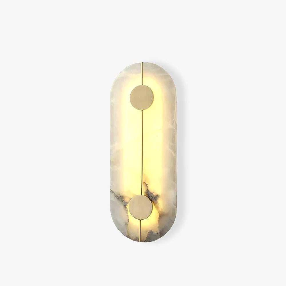 Wall Light | Alabaster & Brass | Integrated LED