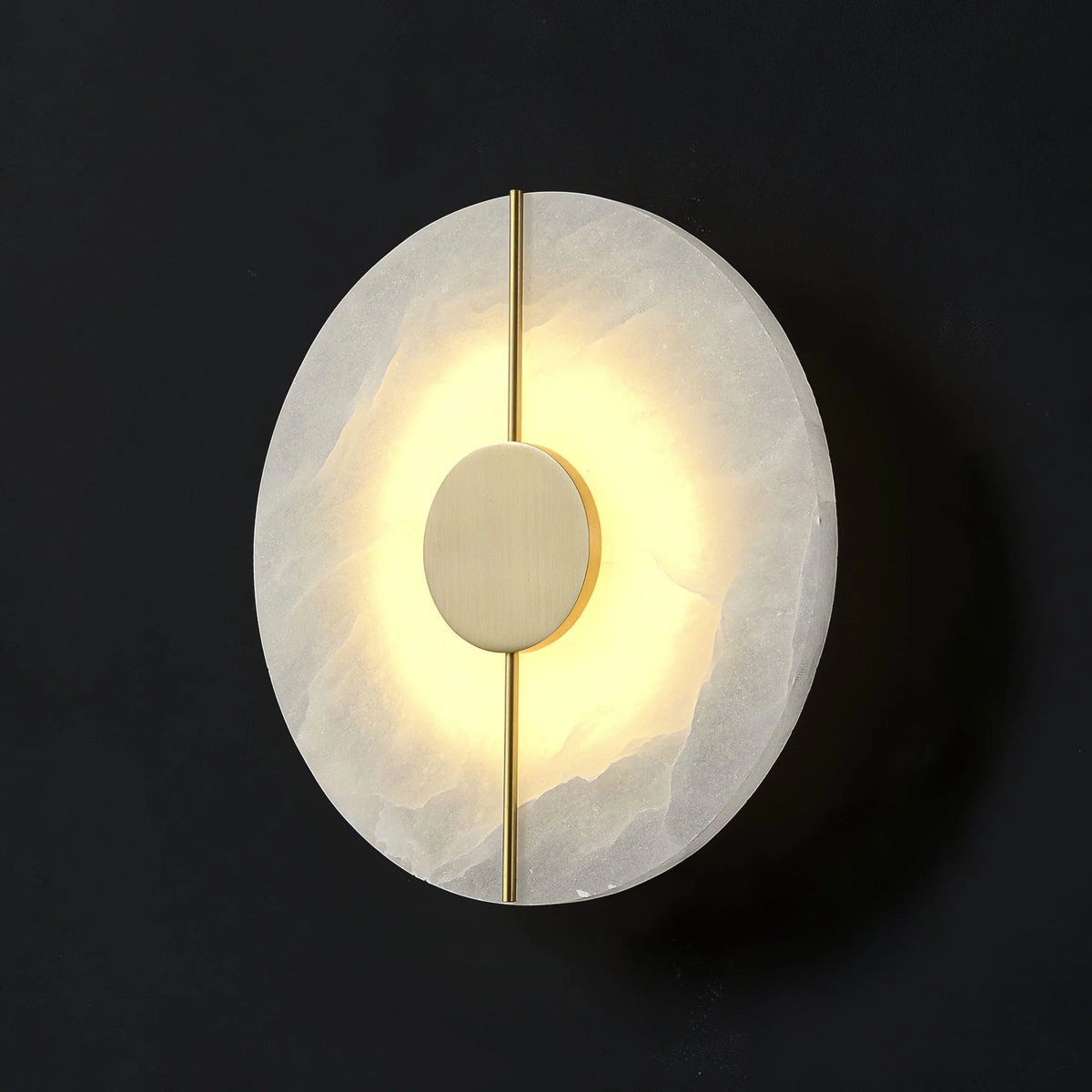 Wall Light | Alabaster & Brass | Integrated LED