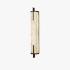 Wall Light | Alabaster Shade & Black-Gold Frame | LED Bulb Included