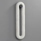 Wall Light | Alabaster Shade & Integrated LED | Black Metal