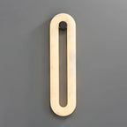 Wall Light | Alabaster Shade & Integrated LED | Black Metal