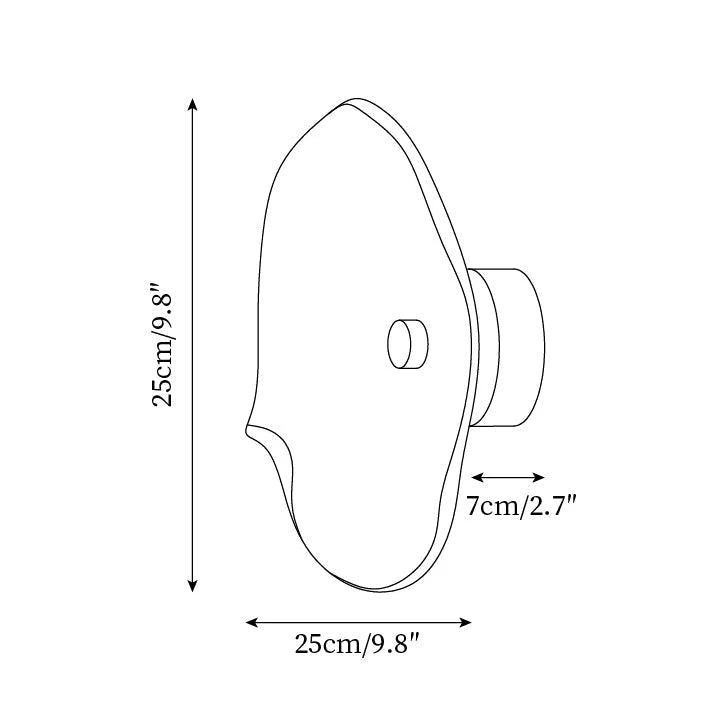 Wall Light | Glass Body & Integrated LED 3000K | 25 cm Diameter