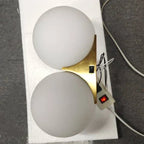 Wall Light | Gold-Plated & Dual Glass Shades