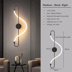 Wall Light | Integrated Warm White LED Iron & Acrylic | Matte Black