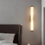 Wall Light | Marble-Effect & Copper Trim | Warm White LED