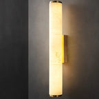 Wall Light | Marble-Effect & Copper Trim | Warm White LED