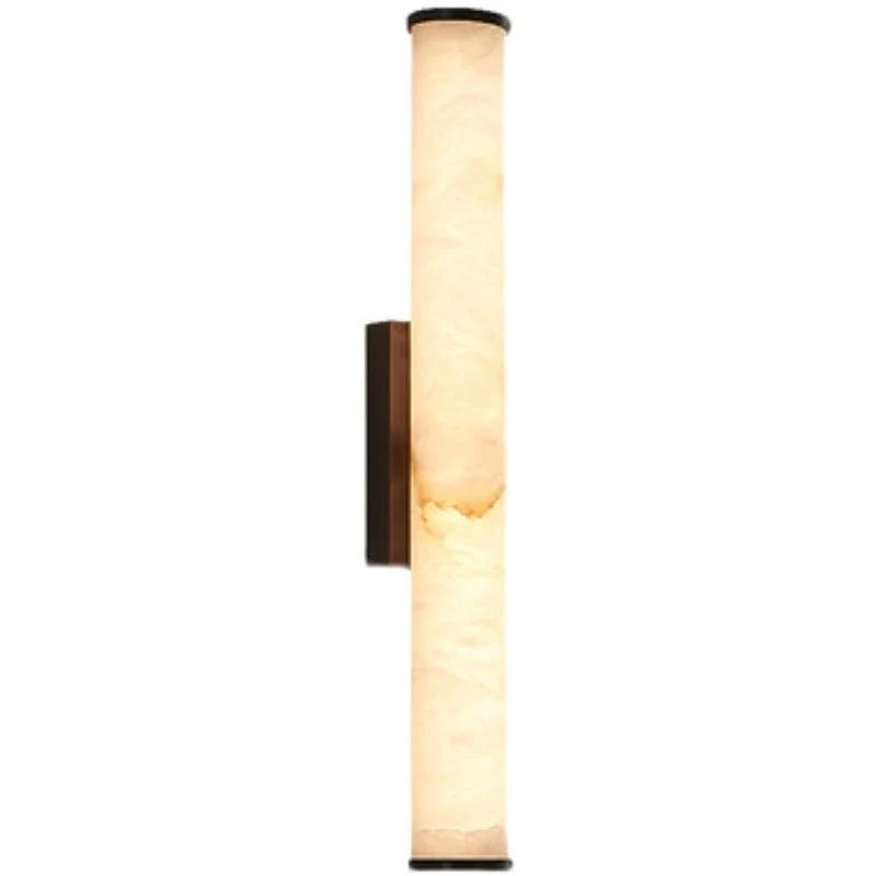Wall Light | Marble-Effect & Copper Trim | Warm White LED