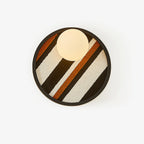 Wall Light | Metal & Fabric Orb | Ø25 cm