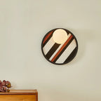 Wall Light | Metal & Fabric Orb | Ø25 cm