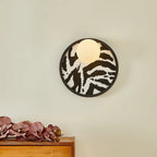 Wall Light | Metal & Fabric Orb | Ø25 cm