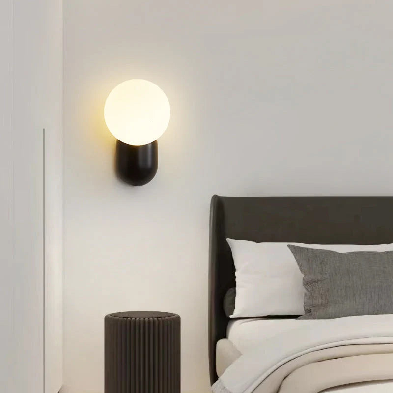 Wall Light | Round Resin & Glass Dimmable & Three-Color
