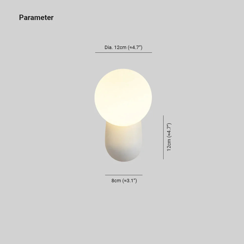 Wall Light | Round Resin & Glass Dimmable & Three-Color