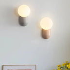 Wall Light | Round Resin & Glass Dimmable & Three-Color