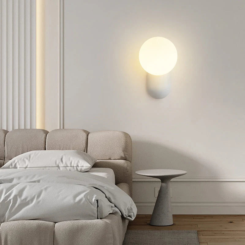 Wall Light | Round Resin & Glass Dimmable & Three-Color