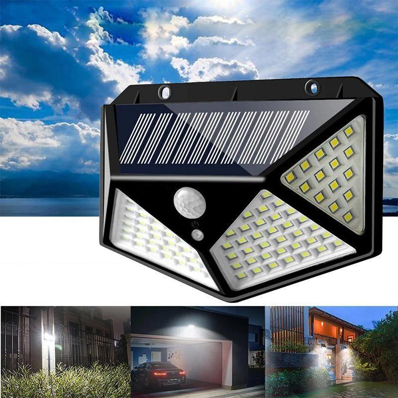 Wall Light | Solar & Motion Sensor | 100 LEDs